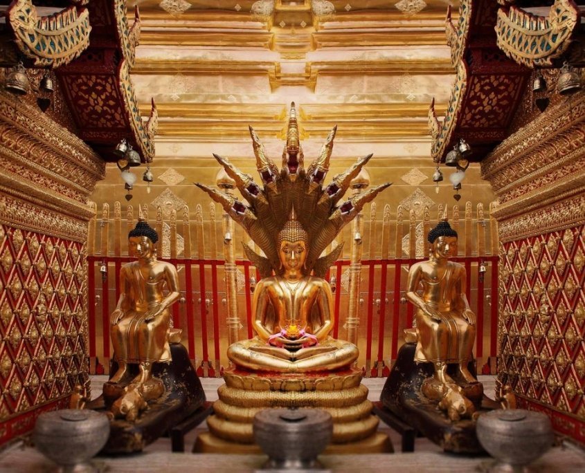 Burasari Thai Art Gold Buddha Alessio Cocchi